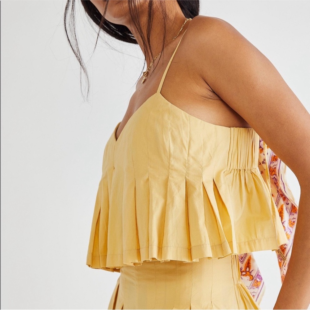 Free People Miki Set TOP ONLY in Ginger Sugar size XS